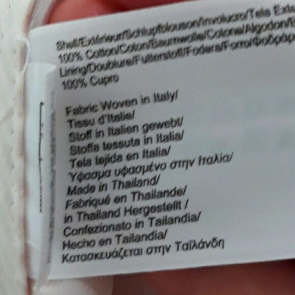 Brooks Brothers woven in Italy Skirt striped  white pink front size 14 c… - Picture 12 of 12